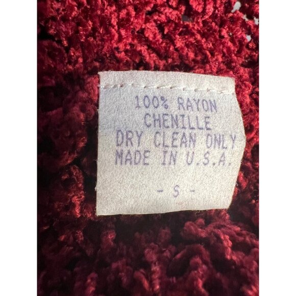 Knit Ware Elements Sweater Red Detail Knit Oversized USA Goth Chic SMALL - Picture 11 of 11